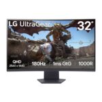 32" LG UltraGear QHD VA Curved Gaming 180Hz 1ms