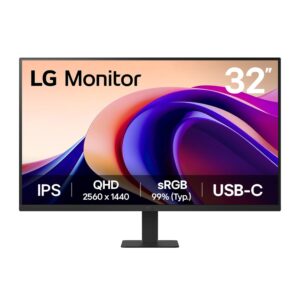 32" LG UltraFine QHD IPS Monitor 100Hz with USB-C