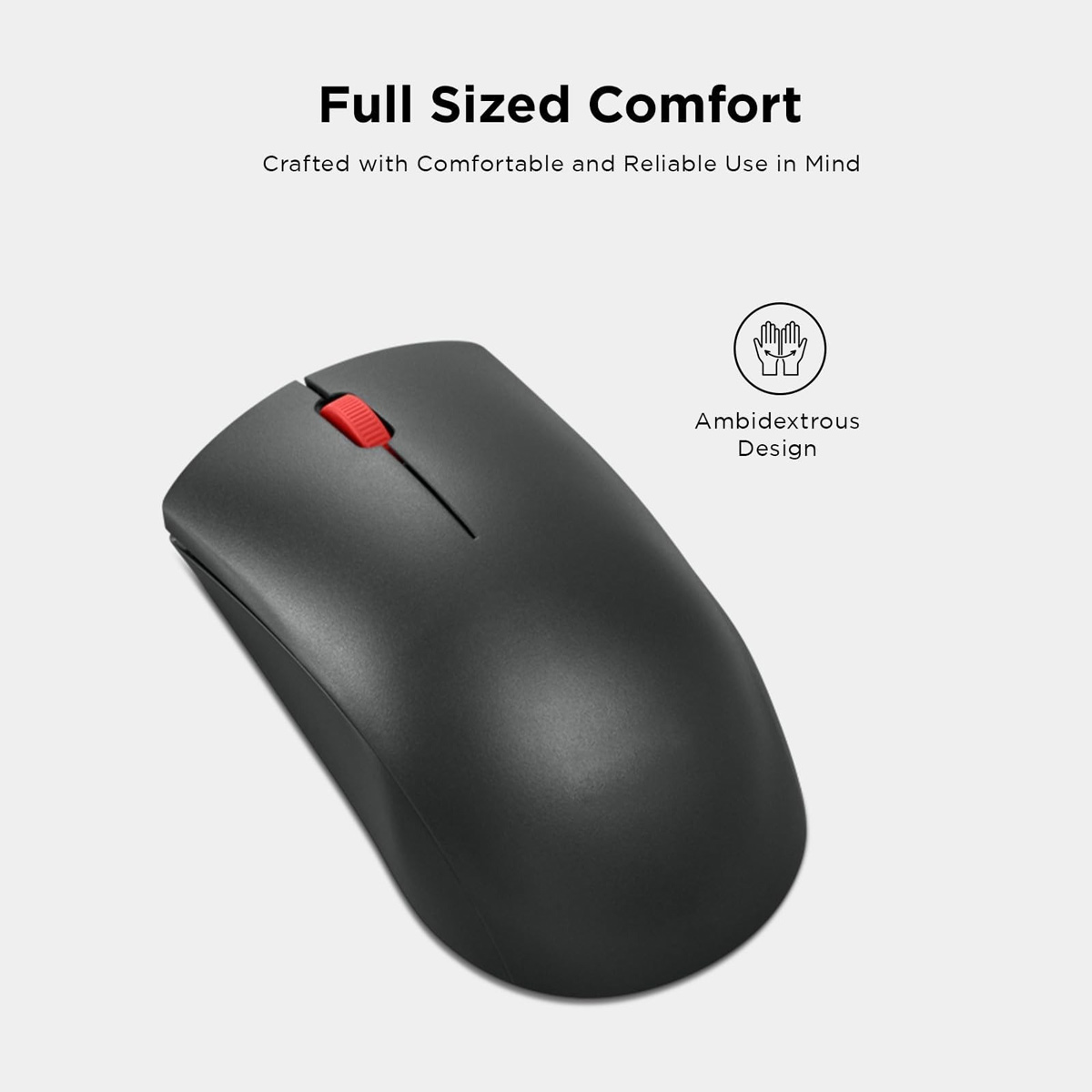 Lenovo 150 Series Ambidextrous Wireless Mouse - Image 3