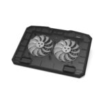 Port Ergonomic Notebook Cooler Pro, with Dual Fans and USB Ports