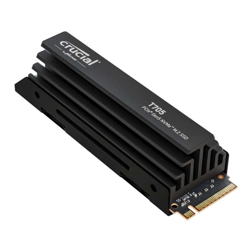 4TB Crucial T705 M.2 NVMe Gen5 with Heatsink NAND SSD - Image 2