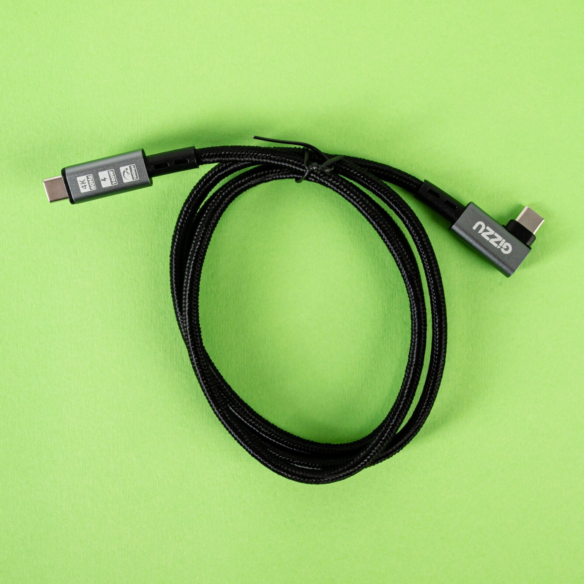 Gizzu 100W 10Gbps Type-C Angled 1m Cable - Image 4