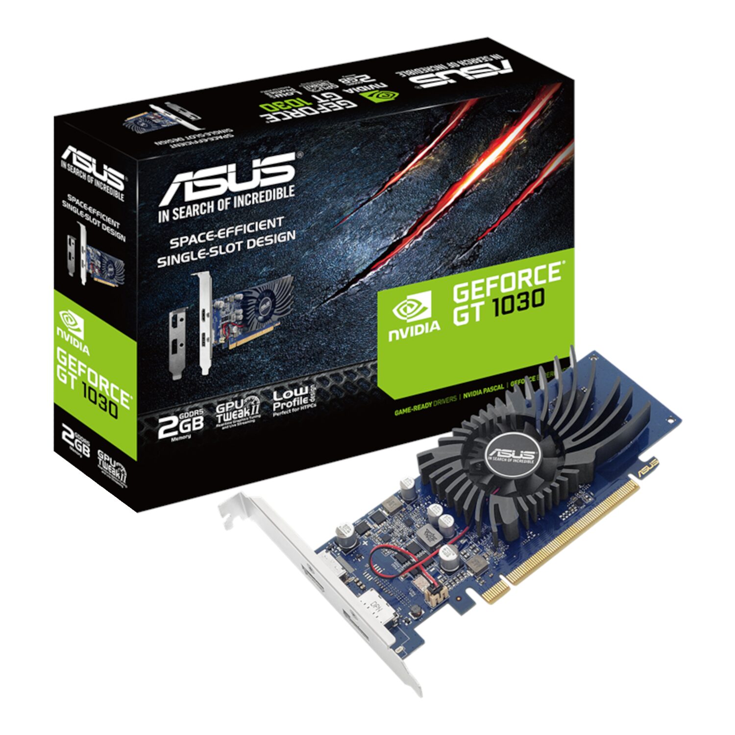 2GB Asus GeForce® GT 1030 GDDR5 Low Profile Graphics Card