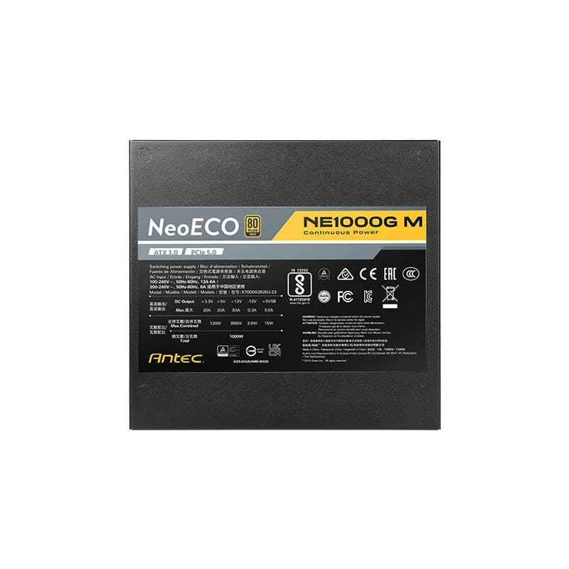 Antec NeoEco Series 1000W GEN5 80 Plus Gold Fully Modular - Image 9