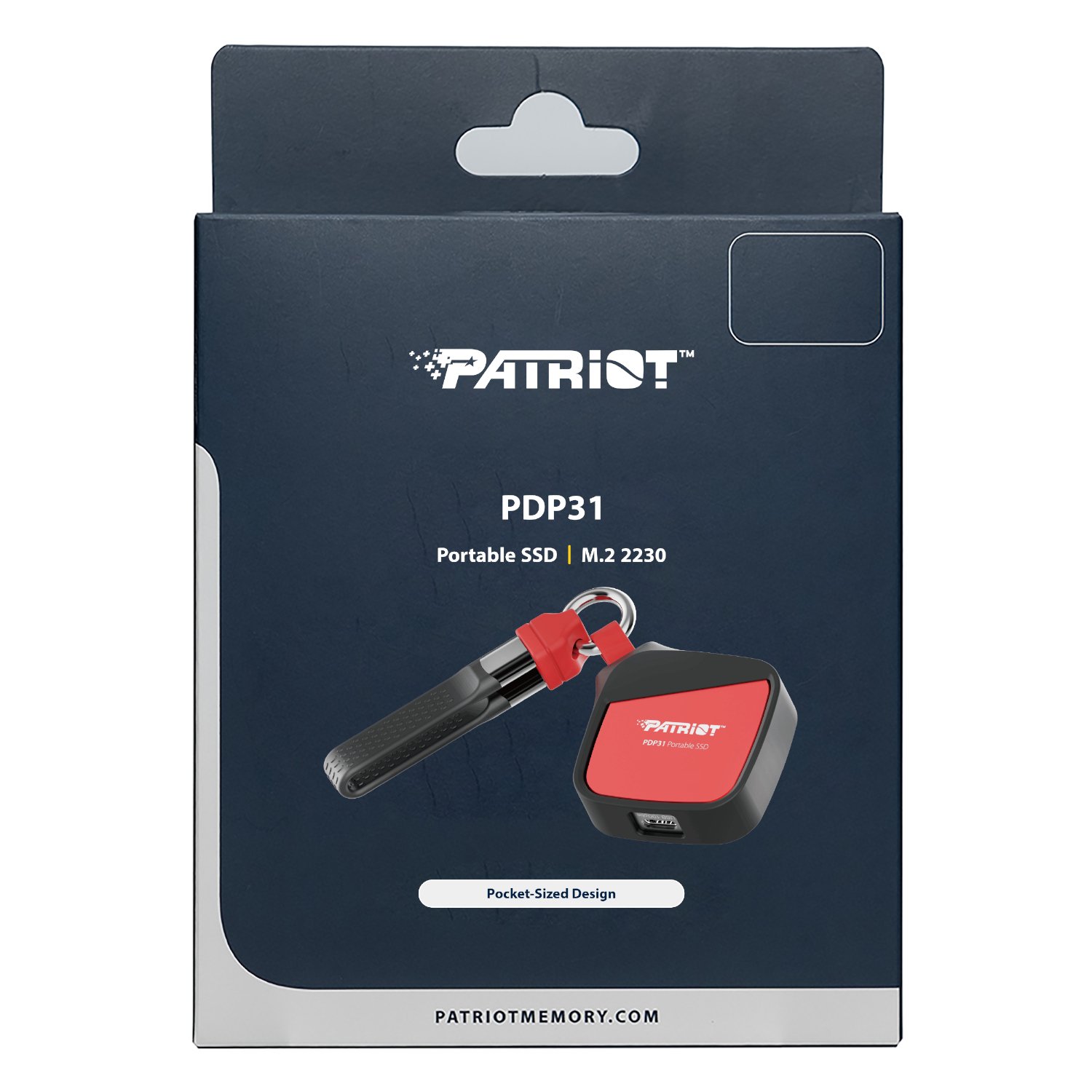 500GB Patriot PDP31 Type-C Portable SSD - Red / Black - Image 5