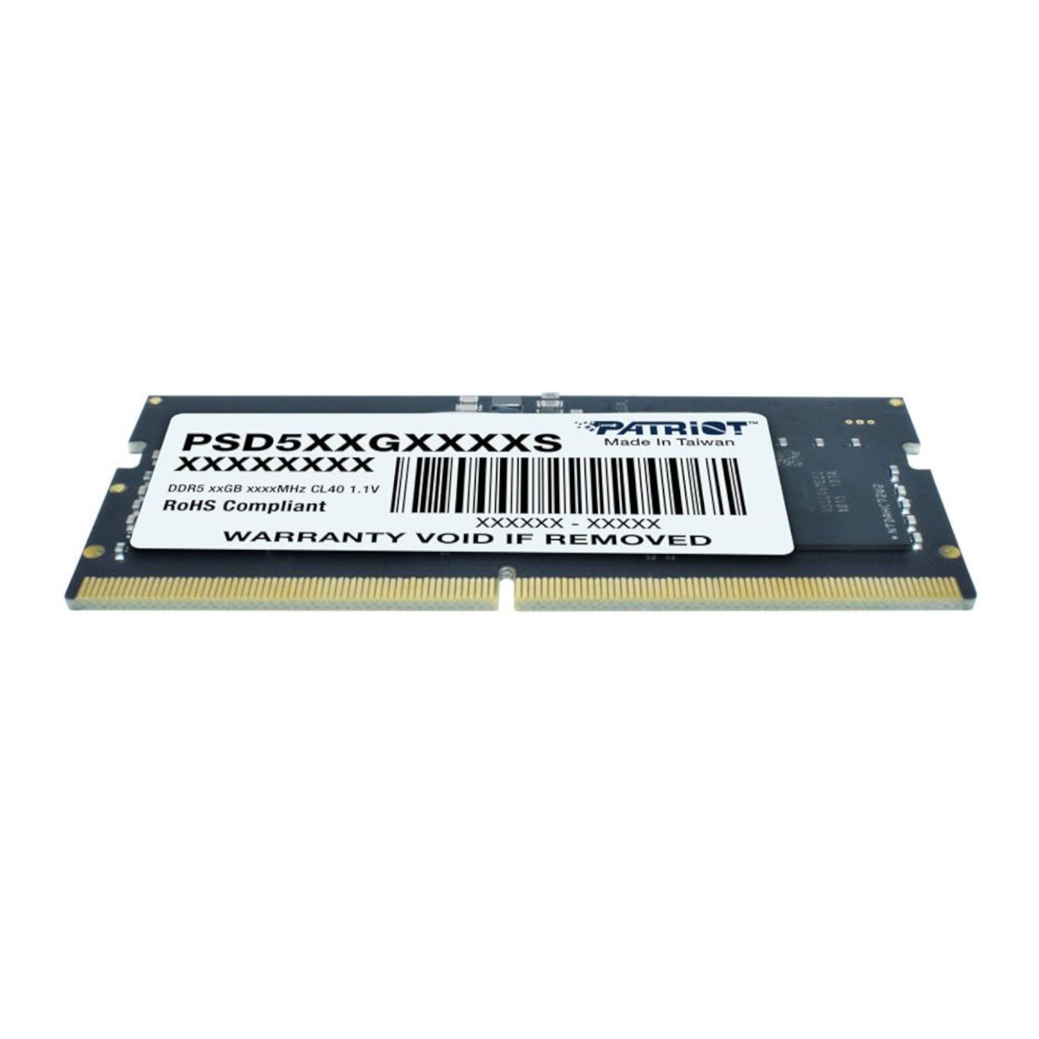 16GB Patriot Signature Line DDR5 4800MHz Single Rank SODIMM Notebook Memory - Image 3