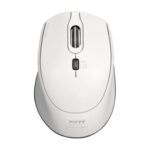 Port Connect Silent 1600DPI 3 Button Wireless Mouse - White