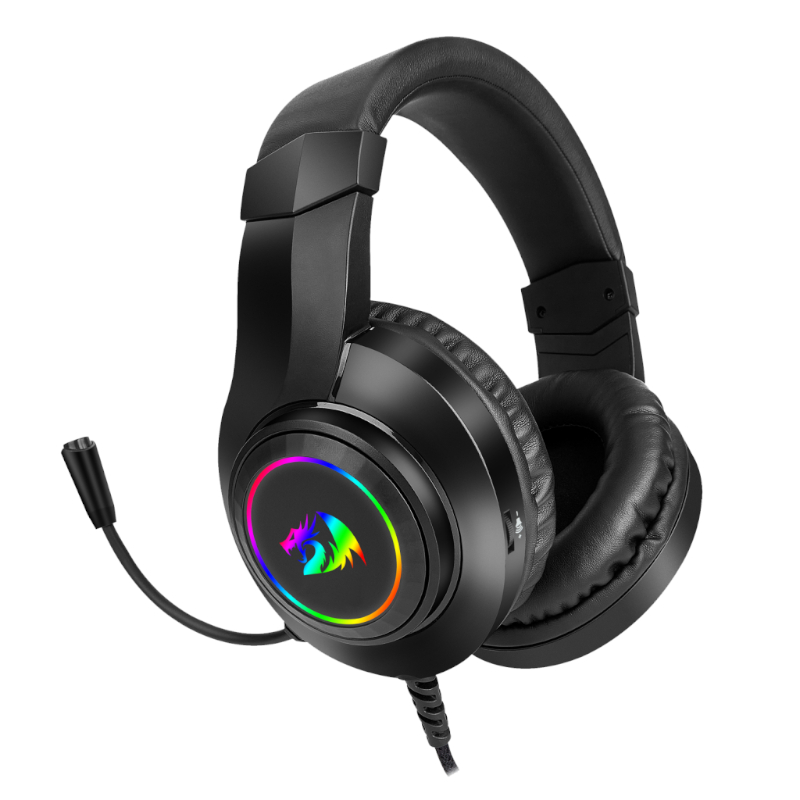 REDRAGON Over-Ear HYLAS Gaming Headset - Black - Image 2