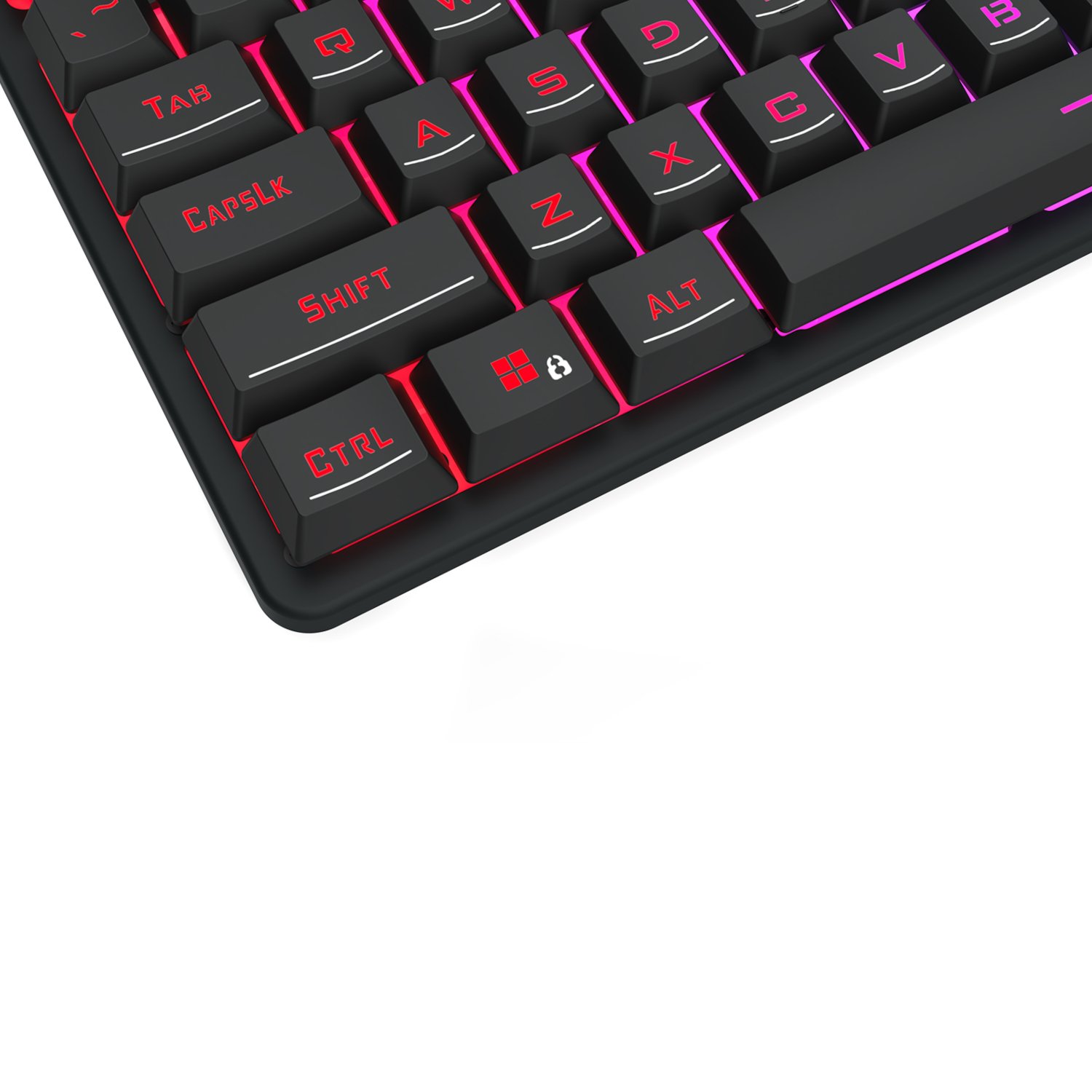 Redragon K521 Upgrade Rainbow LED 104-Key Membrane Gaming Keyboard - Image 5