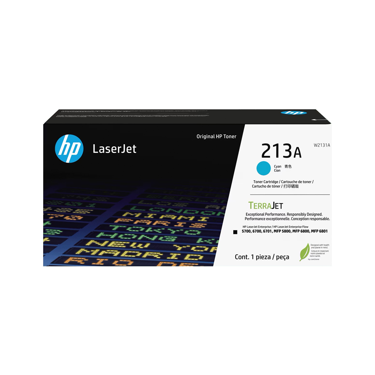 HP 213A LaserJet Cyan Toner Cartridge