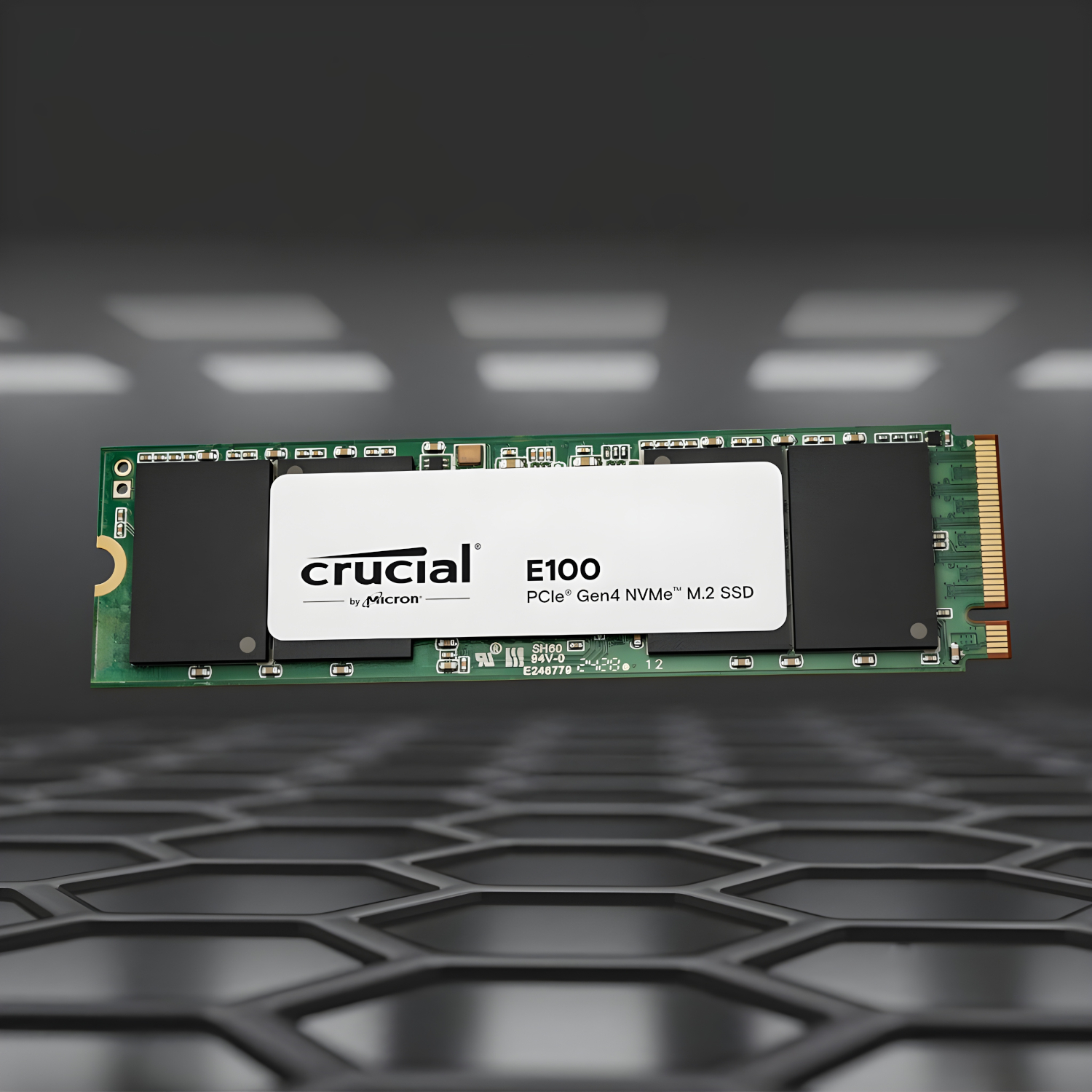 480GB Crucial E100 PCIe Gen4 2280 NVMe M.2 SSD - Image 3
