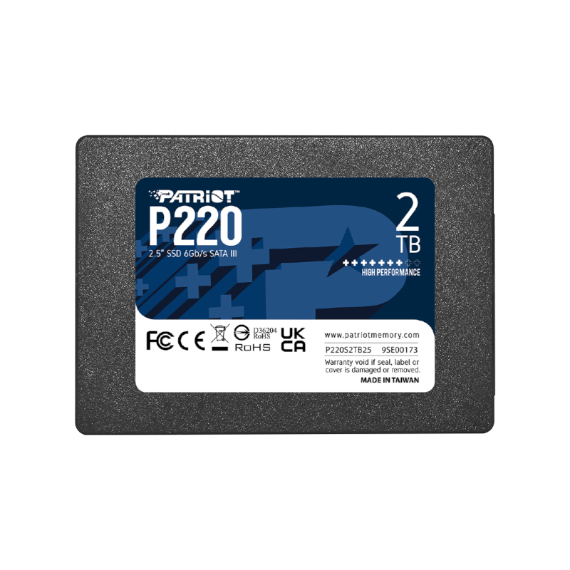 2TB Patriot P220 2.5" SSD