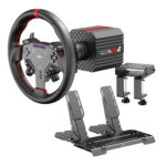 PXN VD4 Direct Drive Sim Racing Wheel - PD-HM Dual Pedal - Z8 Clamp Bundle