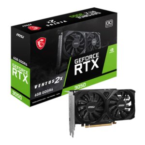 6GB MSI GeForce RTX 3050 VENTUS 2X E OC Graphics Card