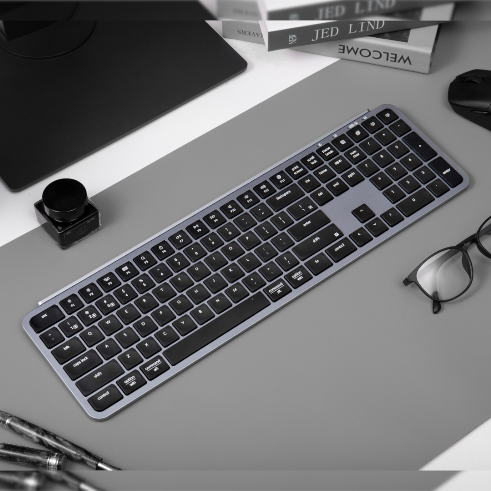 Keychron B6 Pro Ultra-Slim 100% Wireless Keyboard - Space Grey - Image 3