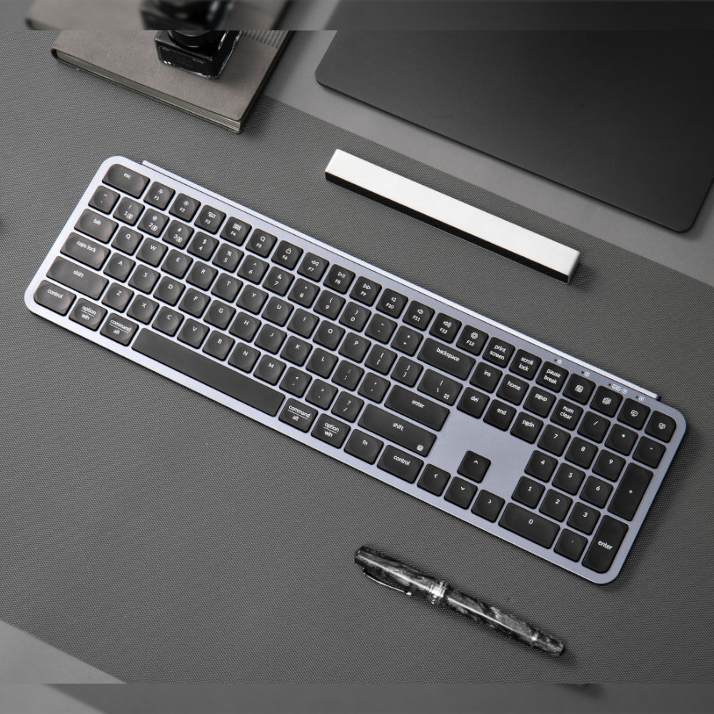 Keychron B6 Pro Ultra-Slim 100% Wireless Keyboard - Space Grey - Image 4